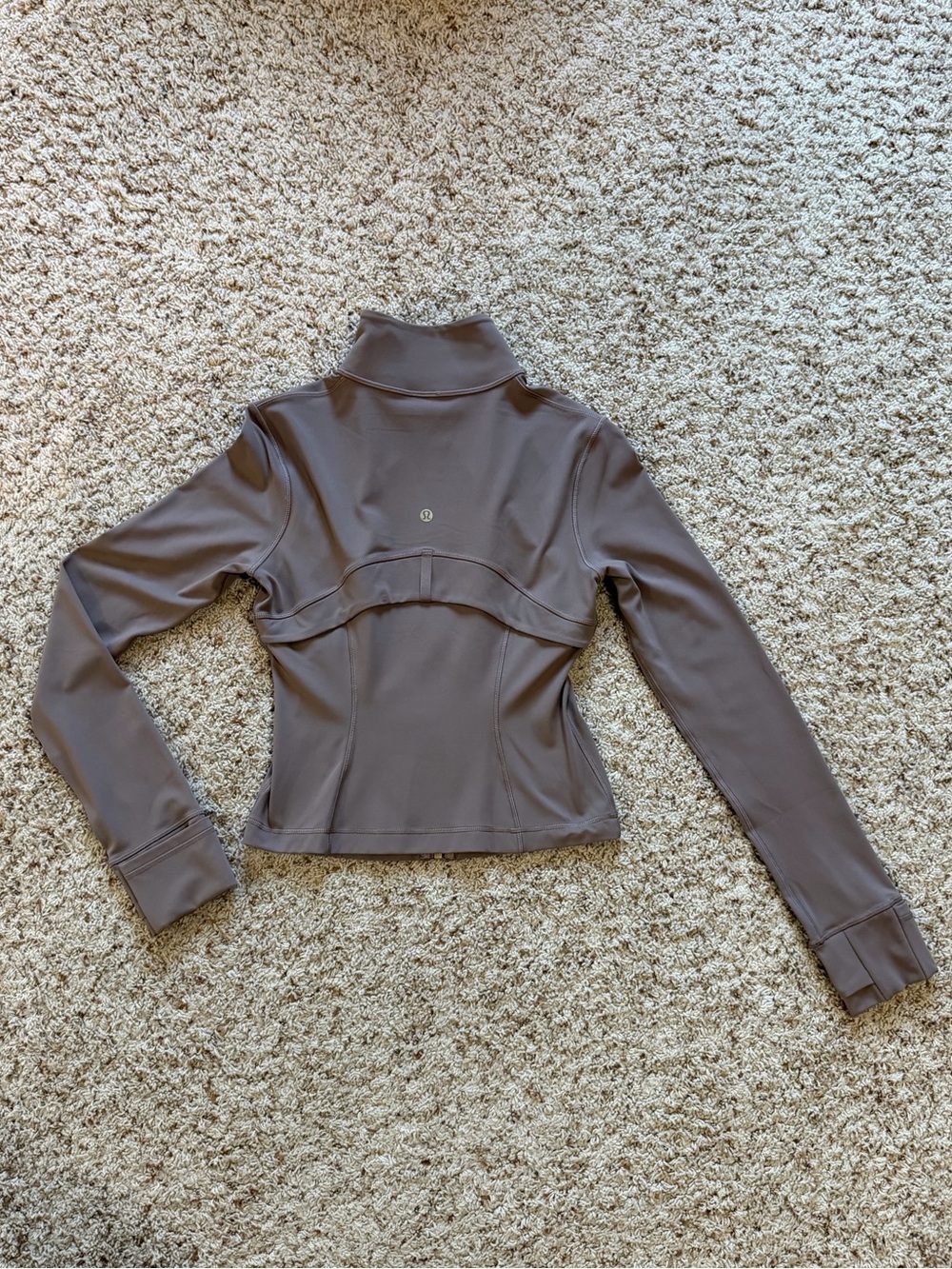 Lululemon Women’s Taupetastic/Gold Zip Define Cropped Jacket *Nulu. Size 6. NWOT - Picture 8 of 16